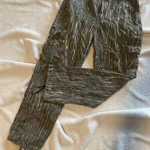 Camouflage Cargo Pants size large with adjustable waist